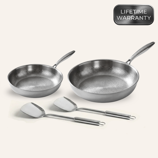 Pierre Titanium Hammered Pan Pro Duo Set