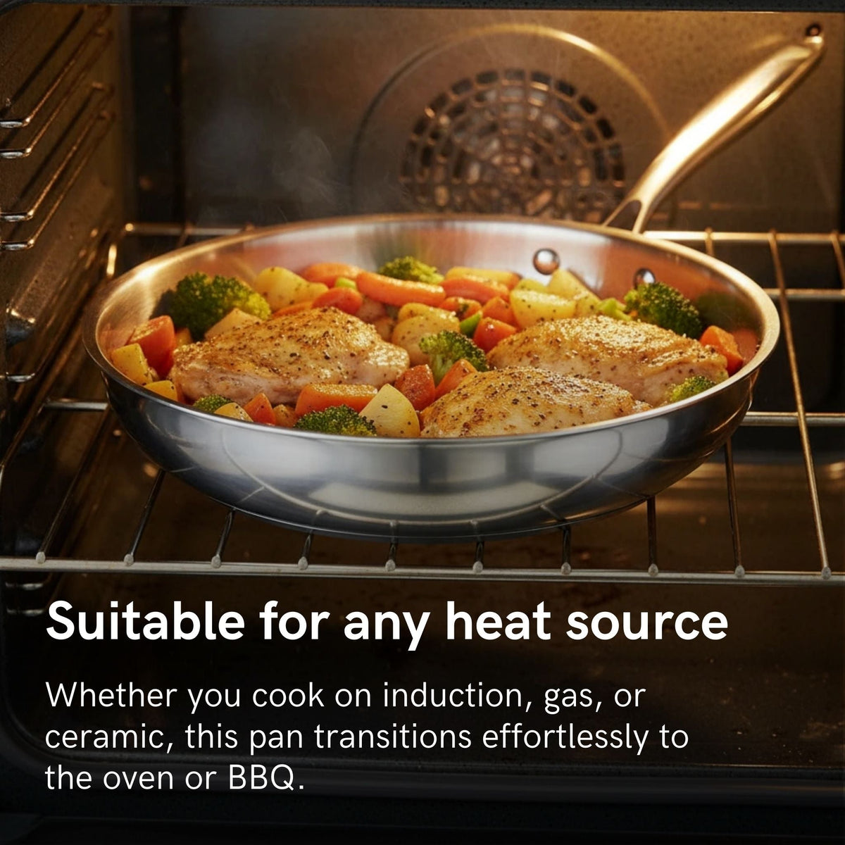 Pierre Titanium Sauté Pan Two Handles
